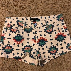 Aztec pattern shorts